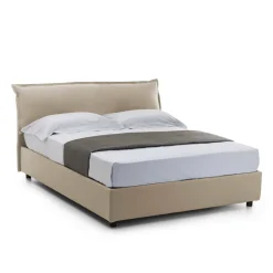 Letto matrimoniale contenitore beige 175x205cm con materasso - Amilcare