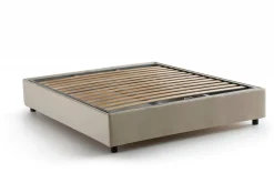 Letto matrimoniale contenitore beige 175x215cm moderno - Alaska