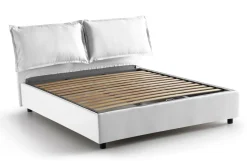 Letto matrimoniale contenitore bianco 175x205cm classico - Adelfia