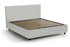 Letto matrimoniale contenitore bianco 175x205cm imbottito - Nessuna