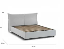 Letto matrimoniale contenitore bianco 175x215cm - Abbas