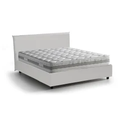 Letto matrimoniale contenitore bianco 175x215cm minimal - Hackmanite