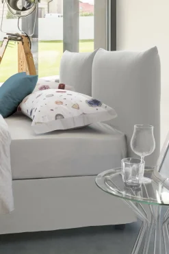 Letto matrimoniale contenitore bianco 190x215cm - Arpino