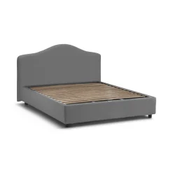 Letto matrimoniale contenitore grigio 175x205cm classico - Akasha