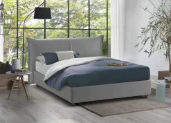 Letto matrimoniale contenitore grigio 175x215cm - Alaska