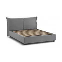 Letto matrimoniale contenitore grigio 175x215cm - Alaska