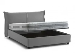 Letto matrimoniale contenitore grigio 175x215cm - Alaska