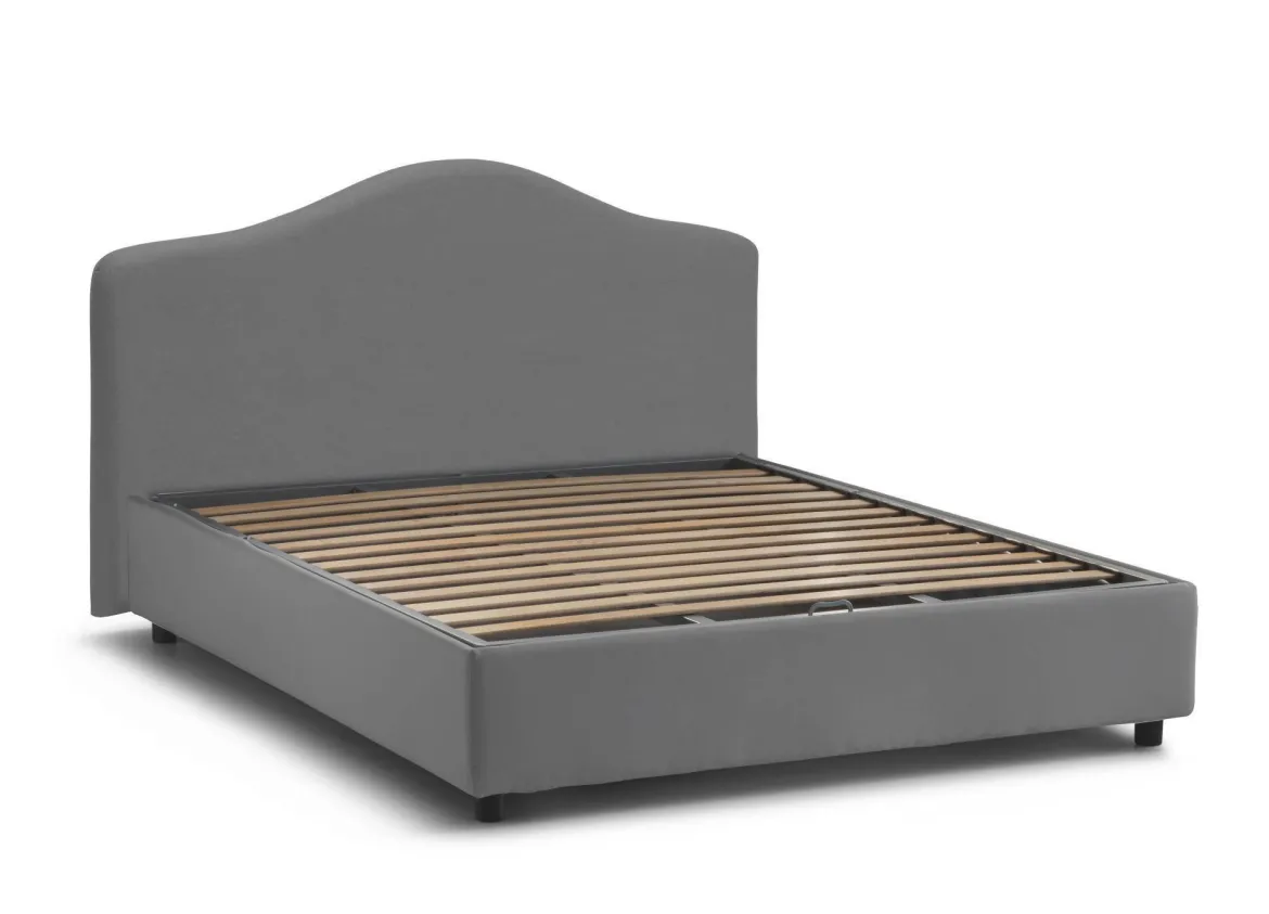 Letto matrimoniale contenitore grigio 175x215cm - Verdite