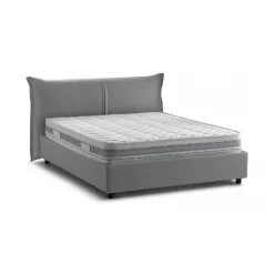 Letto matrimoniale contenitore grigio 175x215cm stabile - Aldus