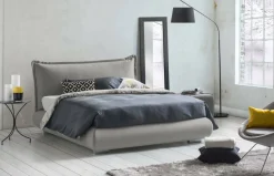 Letto matrimoniale contenitore grigio 190x215cm - Arpino