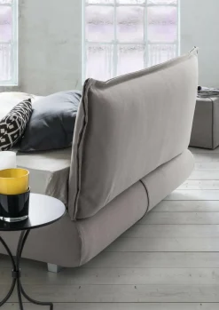 Letto matrimoniale contenitore grigio 190x215cm - Arpino