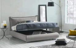 Letto matrimoniale contenitore grigio 190x215cm - Arpino