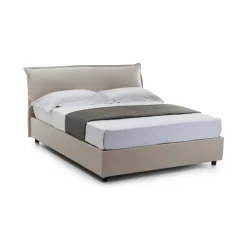 Letto matrimoniale contenitore tortora 175x205cm classico - Amilcare