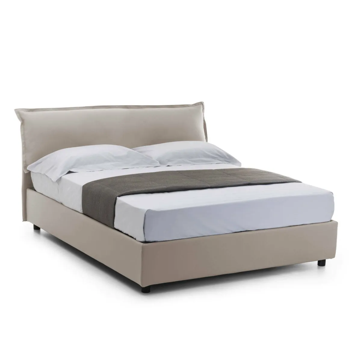 Letto matrimoniale contenitore tortora 175x205cm moderno - Andyymion