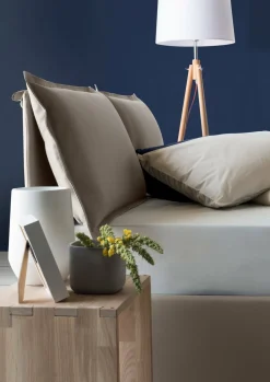 Letto matrimoniale contenitore tortora 175x205cm rivestimento in ecopelle - Hanoi