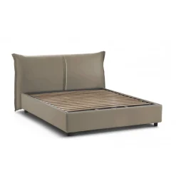 Letto matrimoniale contenitore tortora 175x215cm - Verdite