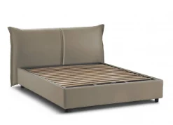 Letto matrimoniale contenitore tortora 175x215cm comodo - Aishia