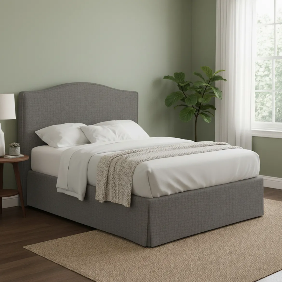 Letto Matrimoniale Grigio Antracite Sfoderabile Contenitore, Dimensione Materasso 160x200 cm Made in Italy - Argentina