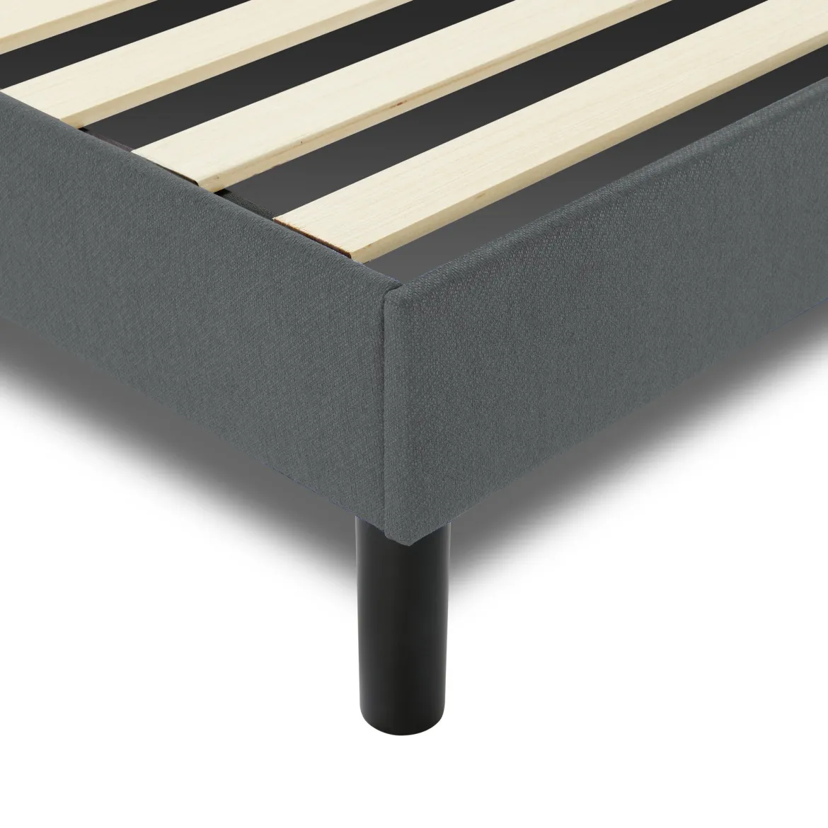 Letto matrimoniale grigio 169x204cm imbottito - Morpheus