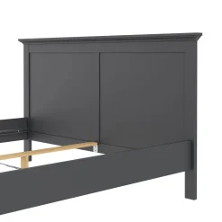 Letto matrimoniale grigio 178x210cm - Arika