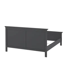 Letto matrimoniale grigio 178x210cm - Arika