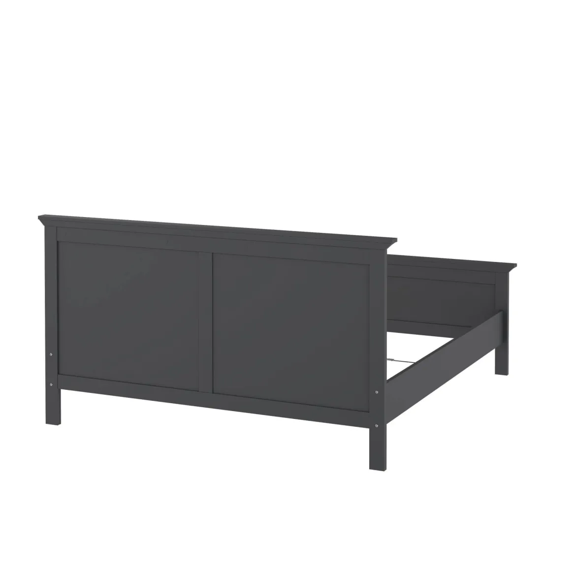 Letto matrimoniale grigio 199x210cm - Fusi