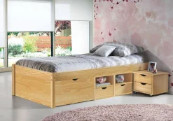 Letto Matrimoniale Marrone Contenitore Matrimoniale, - Cavallo