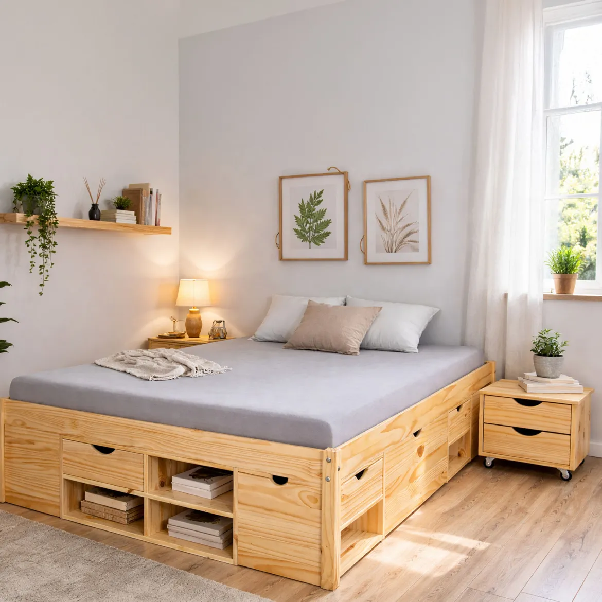 Letto Matrimoniale Marrone, - Ligosullo