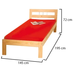 Letto Matrimoniale Marrone Rovere Nero Antracite Contenitore Dimensione Materasso 160x200 cm, 2 - Murlo