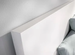 Letto matrimoniale moderno bianco 205x169cm compatto - Ignacio