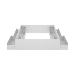 Letto matrimoniale moderno bianco 205x169cm robusto - Ferdie