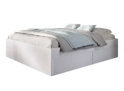 Letto matrimoniale moderno bianco 205x169cm robusto - Ferdie