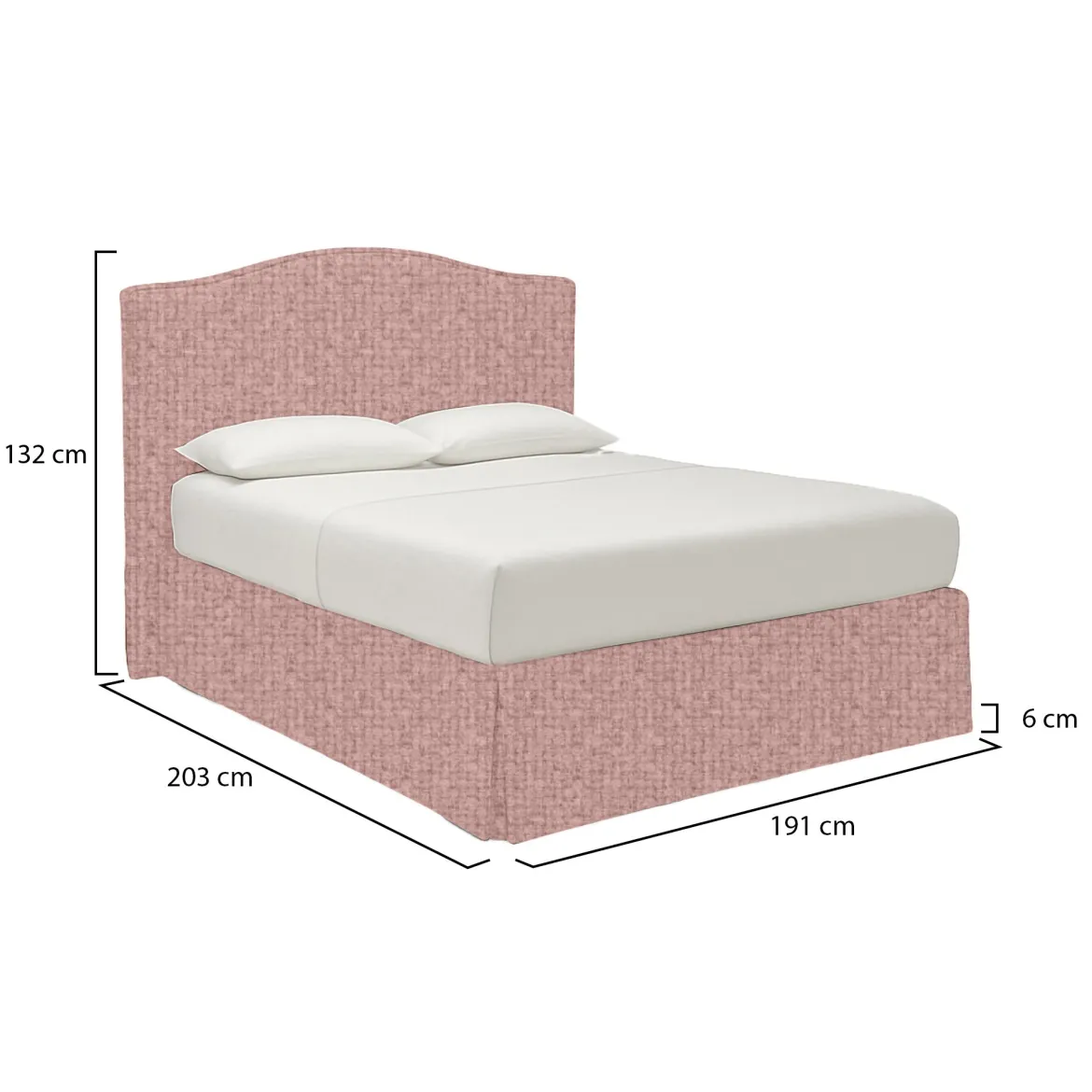 Letto Matrimoniale Rosa Sfoderabile Contenitore, Dimensione Materasso 160x190 cm - Turania