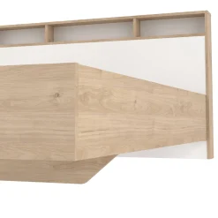 Letto matrimoniale rovere e bianco 169x216cm - Rose