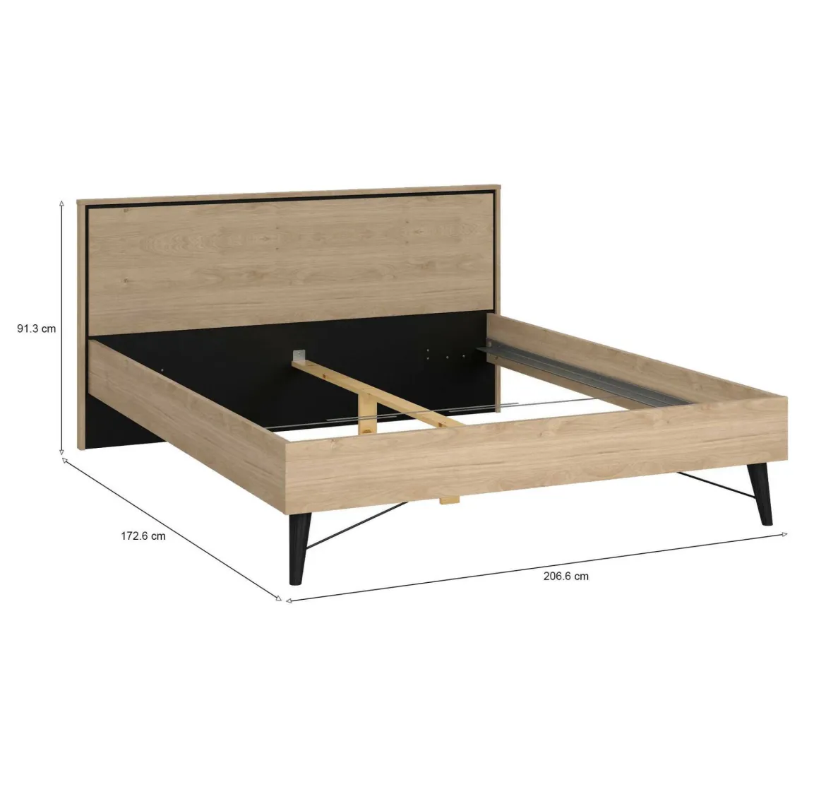Letto matrimoniale rovere 172x206cm classico - Marche