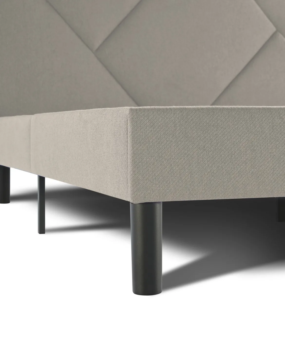 Letto matrimoniale tortora 169x204cm imbottito - Morpheus