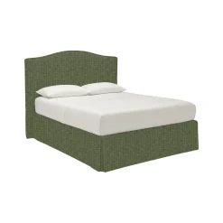 Letto Matrimoniale Verde Sfoderabile Contenitore, Dimensione Materasso 160x190 cm - Turania