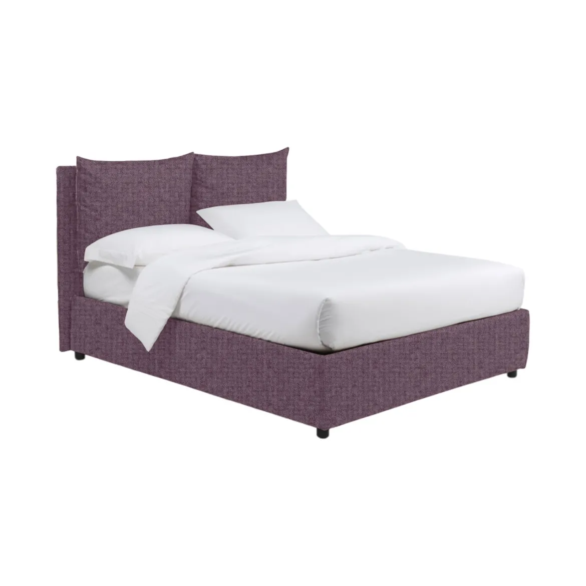 Letto Matrimoniale Viola Lilla Sfoderabile Contenitore, Dimensione Materasso 160x200 cm - Frinco