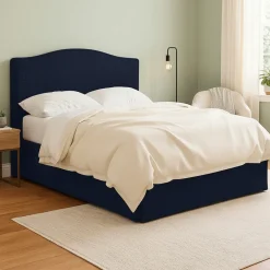 Letto Matrimoniale Viola Scuro Sfoderabile Contenitore, Dimensione Materasso 160x190 cm - Turania