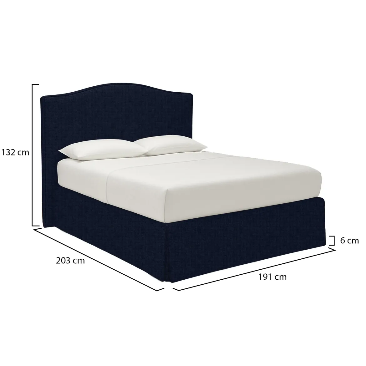 Letto Matrimoniale Viola Scuro Sfoderabile Contenitore, Dimensione Materasso 160x190 cm - Turania