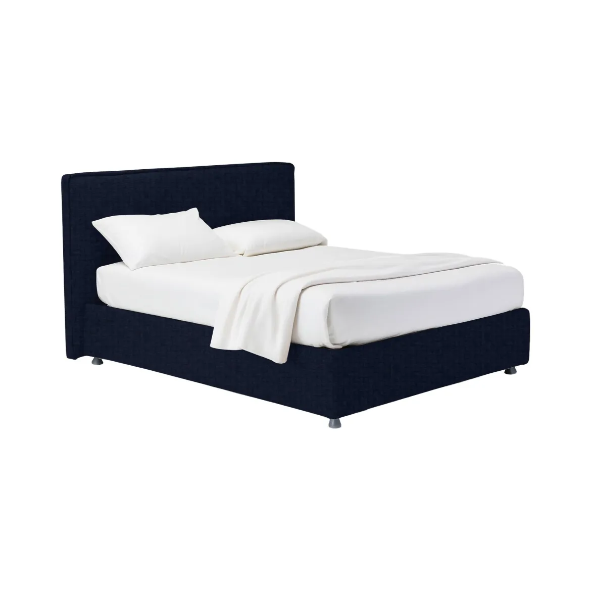 Letto Matrimoniale Viola Scuro Sfoderabile Contenitore, Dimensione Materasso 160x200 cm - Melilli