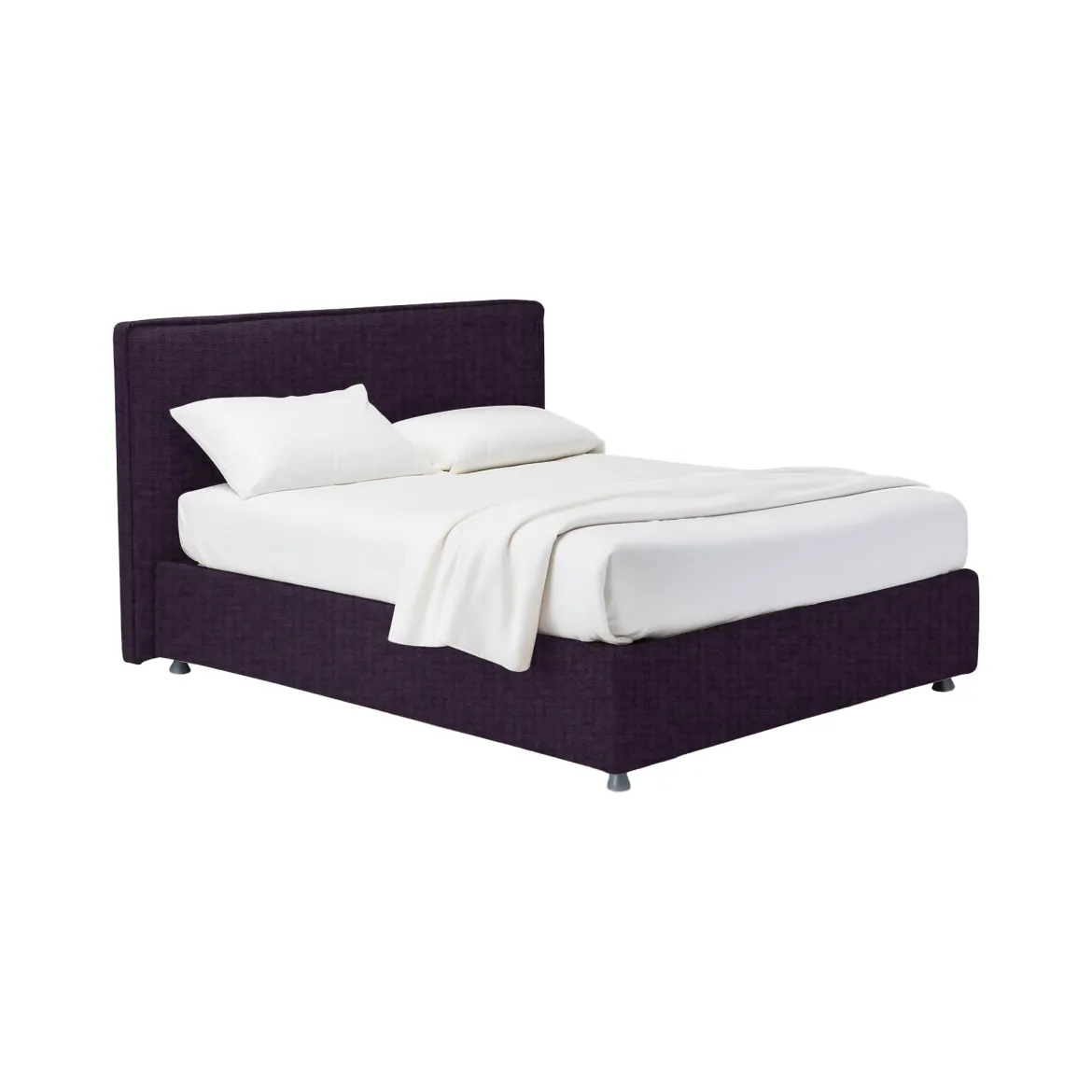 Letto Matrimoniale Viola Sfoderabile Contenitore, Dimensione Materasso 160x190 cm - Fasanella