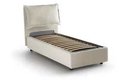 Letto 1 piazza contenitore beige 95x205cm comfort - Aphrodite