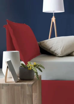 Letto 1 piazza contenitore rosso 95x205cm sfoderabile - Armaduk