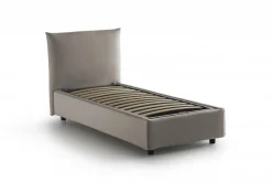 Letto 1 piazza contenitore tortora 110x215cm sfoderabile - Azeglio