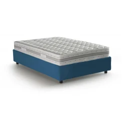 Letto piazza e mezza Aftis, con materasso Cm 120x190 incluso, Blu