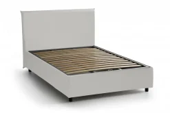 Letto piazza e mezza Alia, adatto per materasso Cm 120x190, Bianco