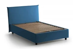 Letto piazza e mezza Alush, con materasso Cm 120x190 incluso, Grigio