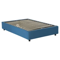 Letto piazza e mezza Alvise, con materasso Cm 120x190 incluso, Grigio