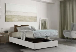 Letto piazza e mezza Andla, adatto per materasso Cm 120x200, Blu